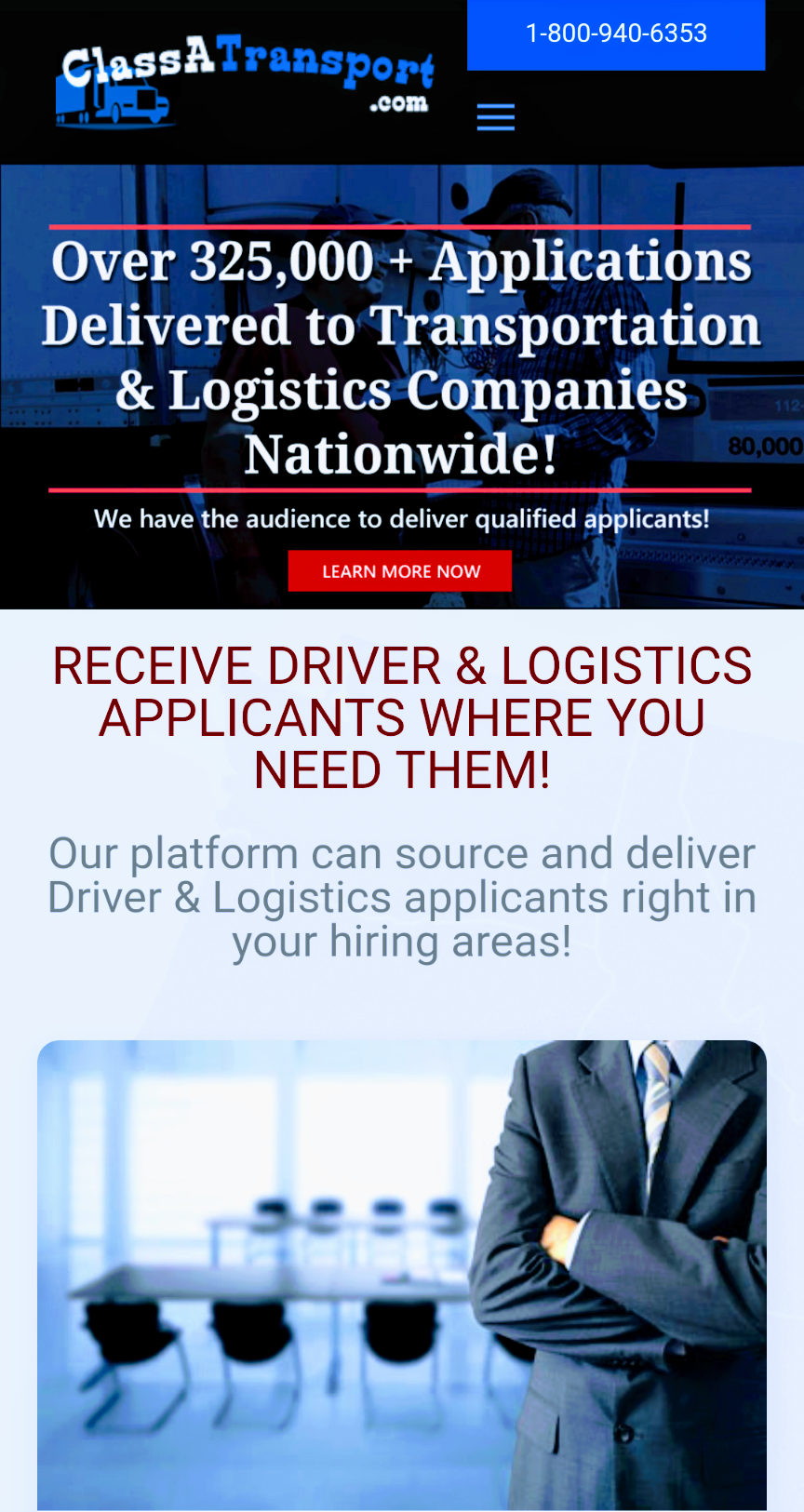 Recruiting CDL Truck Driver Company Solutions  and services offered by ClassATransport.com